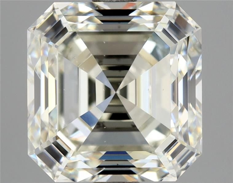3.01ct J VS2 Rare Carat Ideal Cut Asscher Diamond