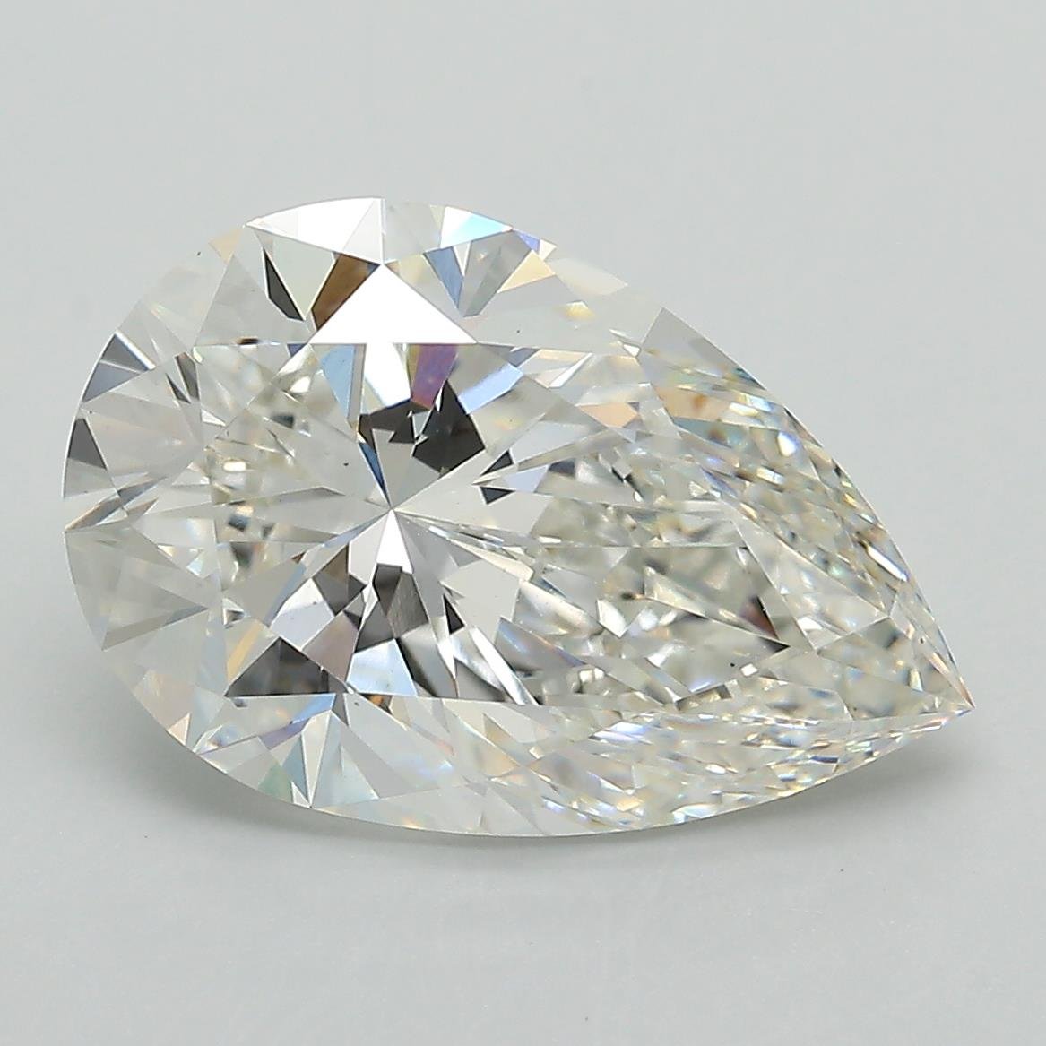 5.19ct G VS1 Rare Carat Ideal Cut Pear Lab Grown Diamond