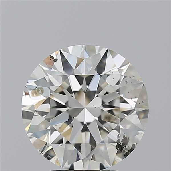 4.05ct H SI2 Rare Carat Ideal Cut Round Diamond