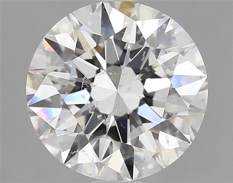 3.01ct E SI2 Rare Carat Ideal Cut Round Diamond