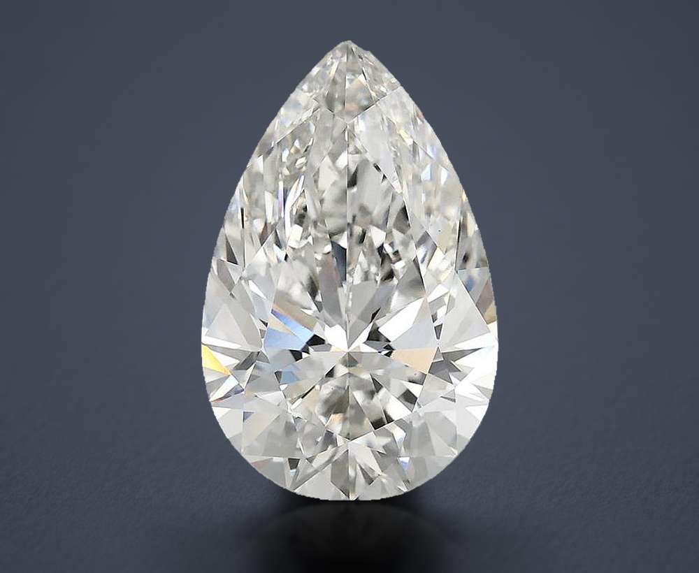 6.00 Carat Pear Lab Diamond