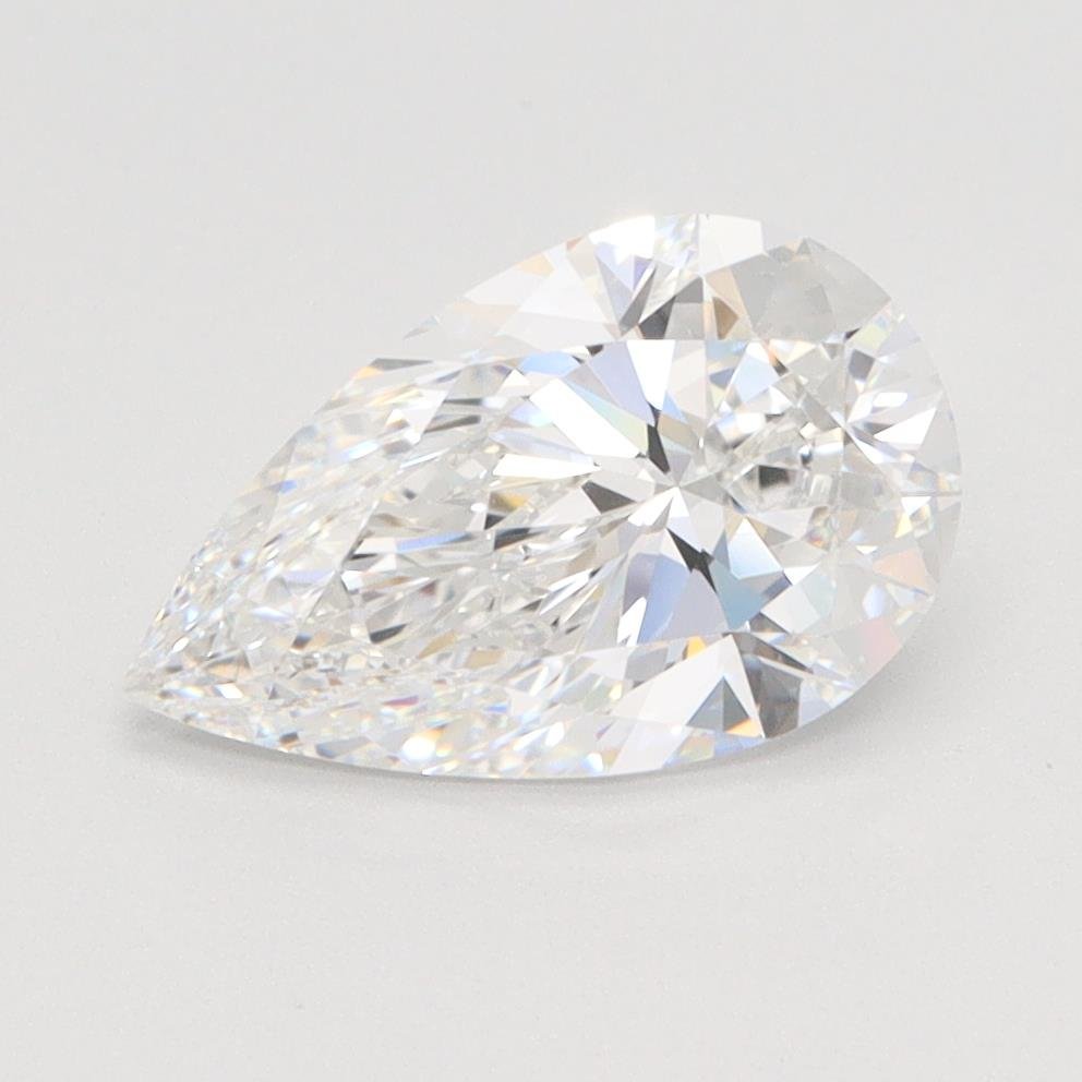 1.58ct E VS1 Rare Carat Ideal Cut Pear Lab Grown Diamond