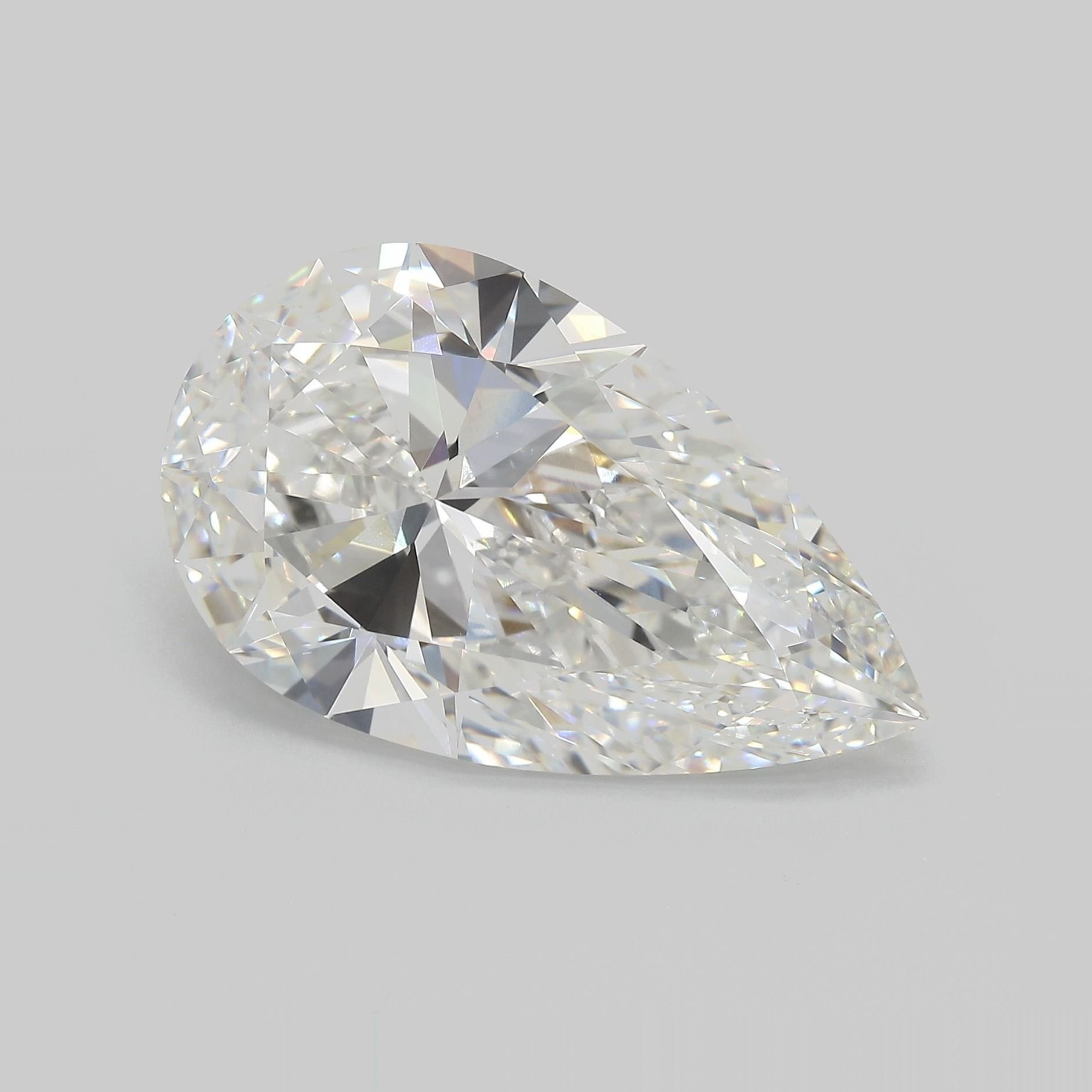 14.44ct F VVS2 Rare Carat Ideal Cut Pear Lab Grown Diamond
