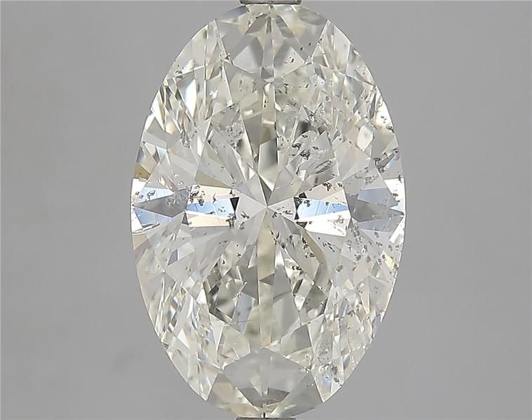 4.52ct J SI2 Rare Carat Ideal Cut Oval Diamond