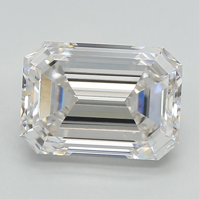 4.06ct H VVS2 Excellent Cut Emerald Lab Grown Diamond