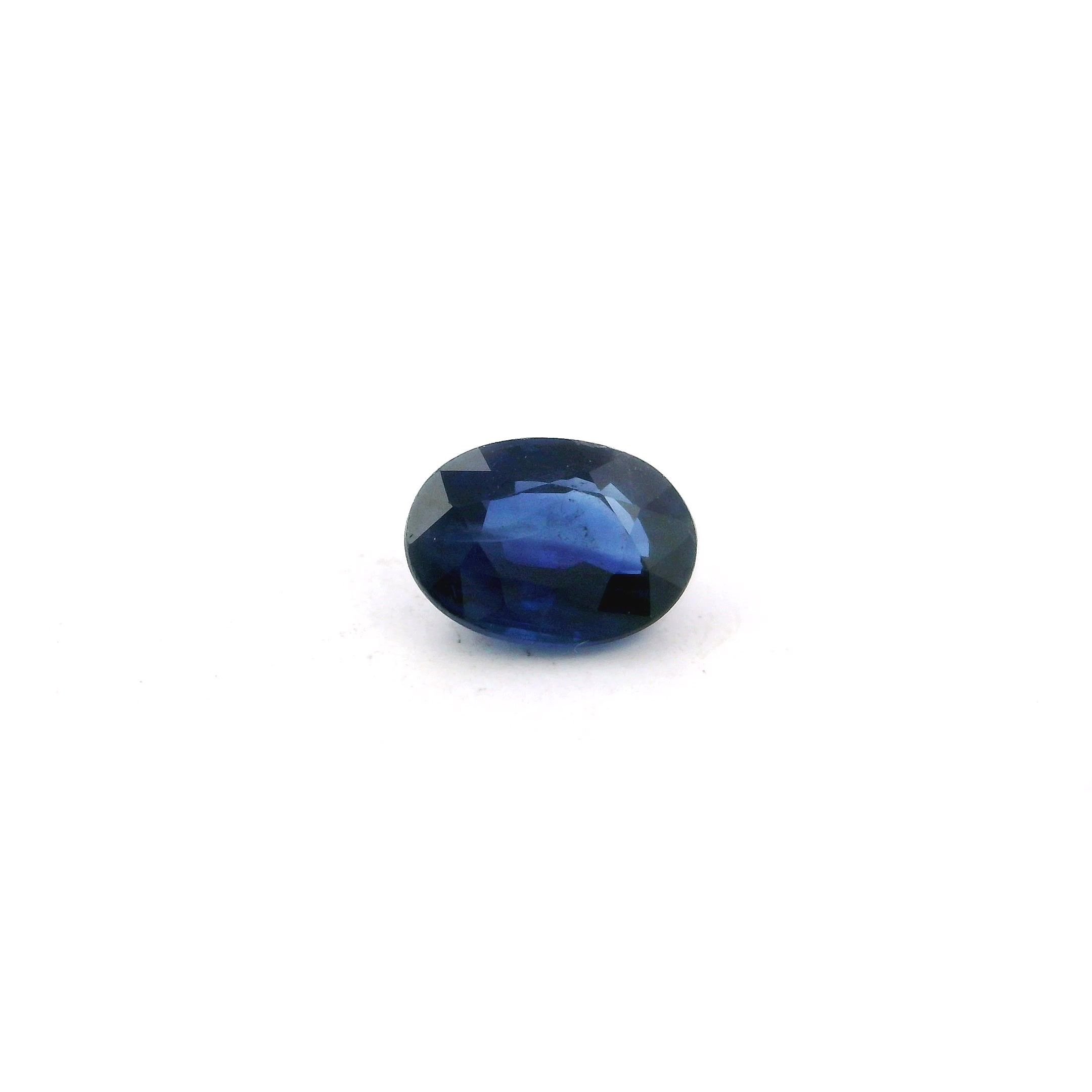 0.74 Carat Blue Oval Sapphire