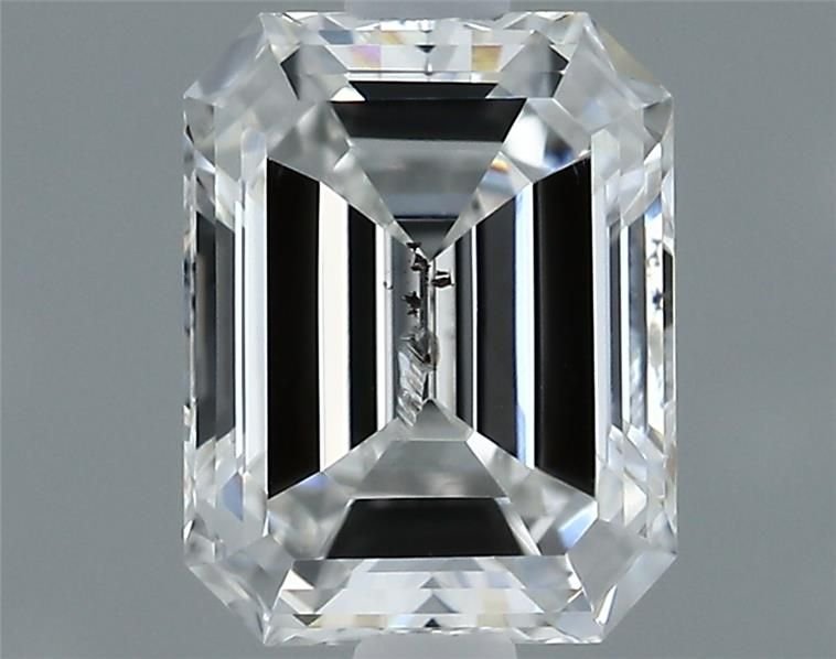 0.70ct F SI2 Rare Carat Ideal Cut Emerald Diamond