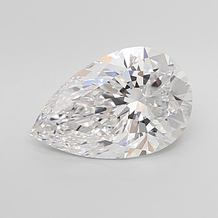 3.31ct D VS1 Rare Carat Ideal Cut Pear Lab Grown Diamond