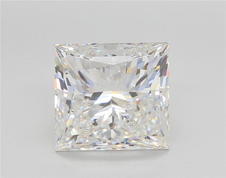 4.74ct F VS2 Rare Carat Ideal Cut Princess Lab Grown Diamond