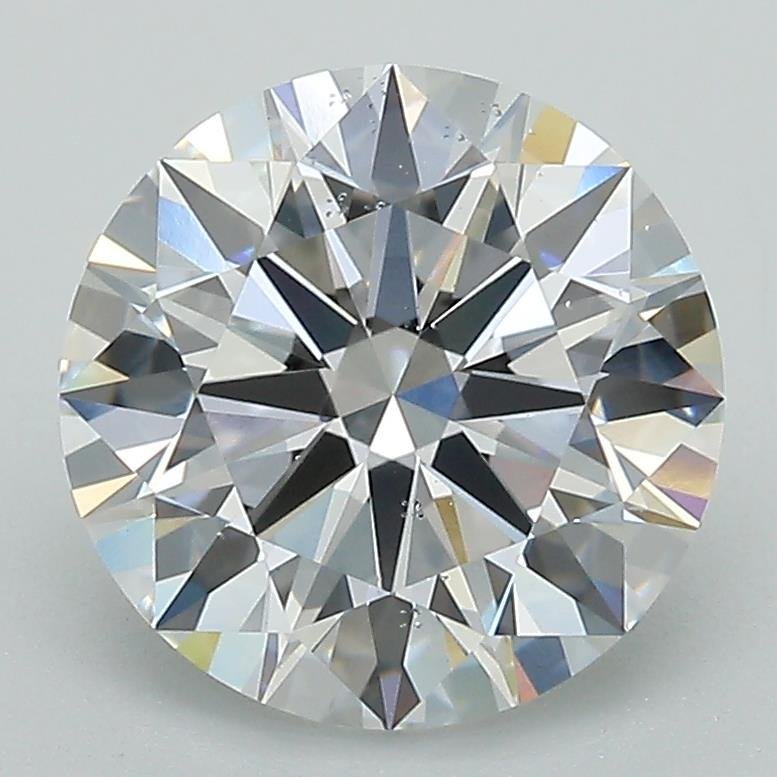 3.08ct D SI1 Rare Carat Ideal Cut Round Lab Grown Diamond