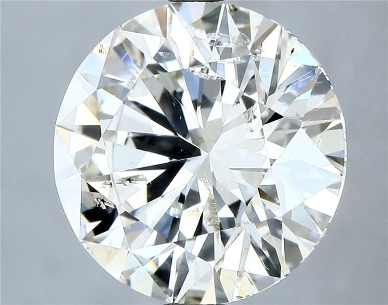3.02ct J SI2 Excellent Cut Round Diamond