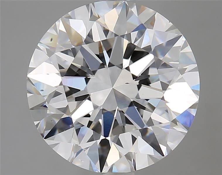 4.03ct F VS2 Rare Carat Ideal Cut Round Diamond