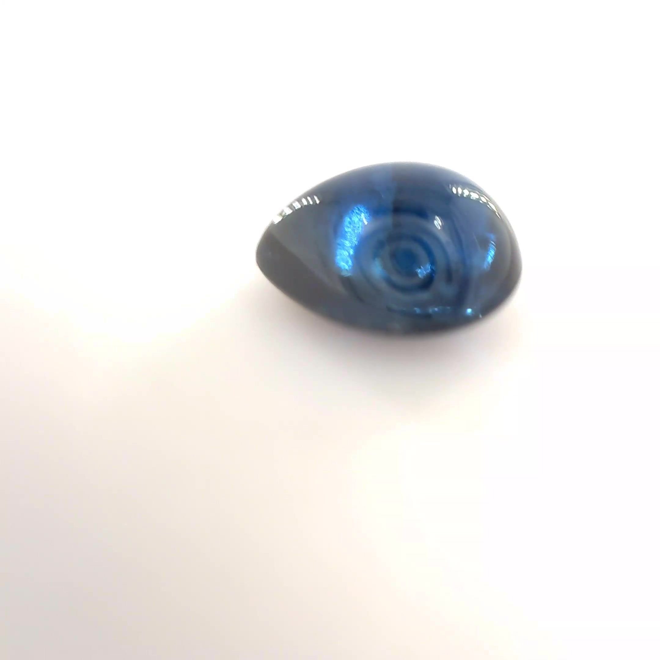 2.15 Carat Deep Blue Pear Sapphire