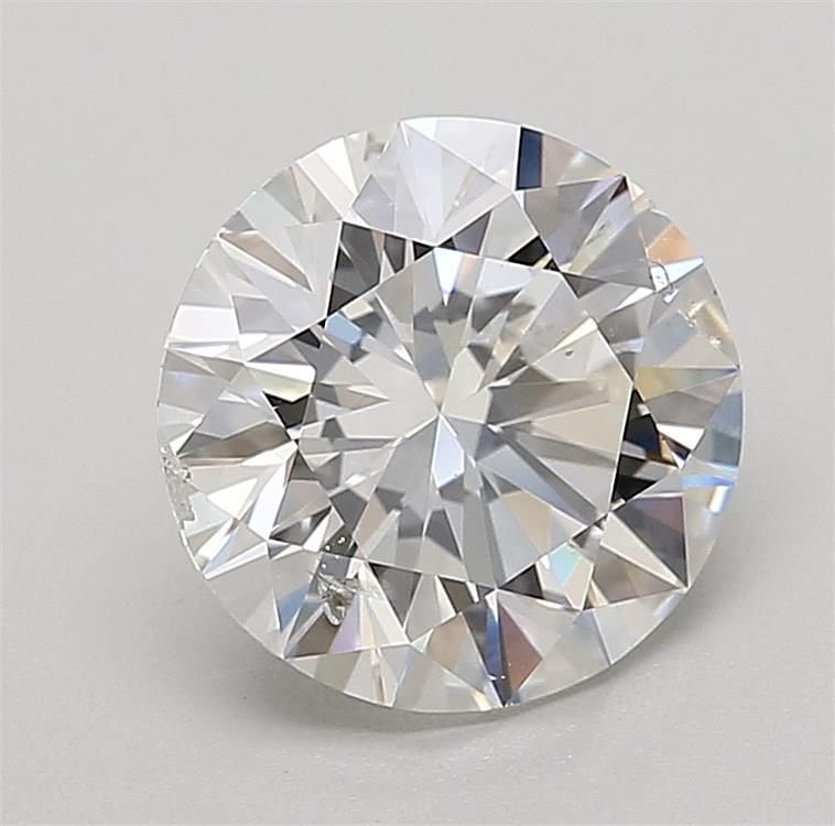 3.01ct E SI2 Rare Carat Ideal Cut Round Diamond