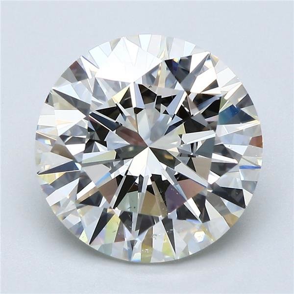 5.01ct K SI1 Rare Carat Ideal Cut Round Diamond