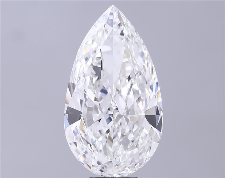 12.05ct F VVS2 Rare Carat Ideal Cut Pear Lab Grown Diamond