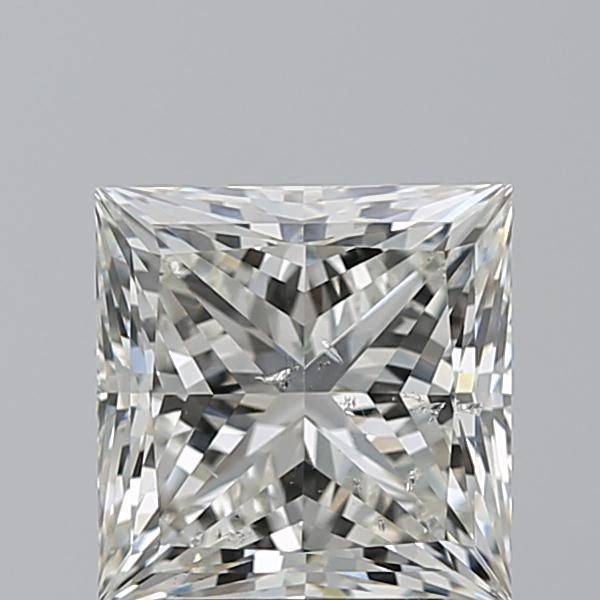 3.03ct J SI2 Rare Carat Ideal Cut Princess Diamond