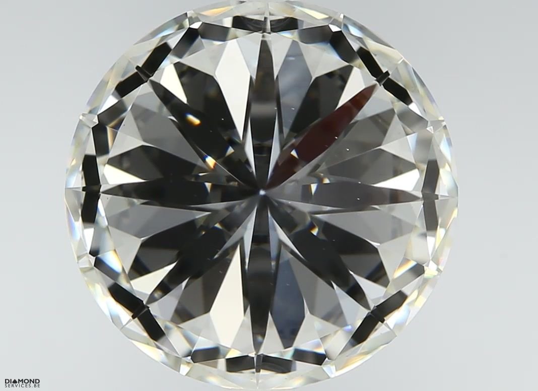 3.34ct J VVS2 Rare Carat Ideal Cut Round Diamond