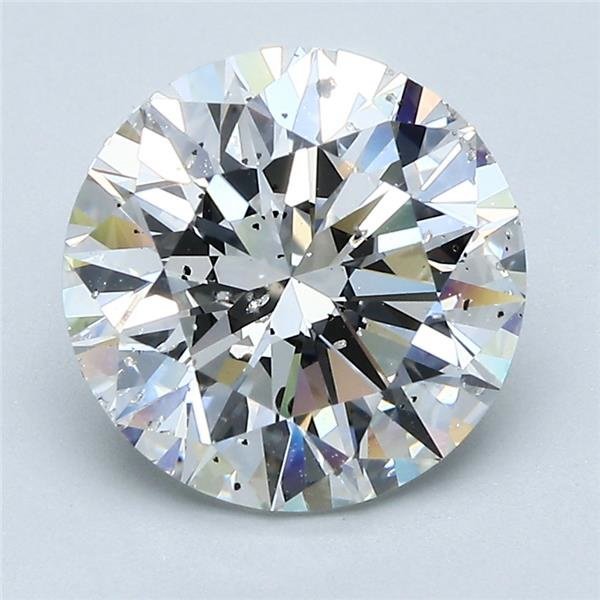 3.20ct F SI2 Rare Carat Ideal Cut Round Diamond