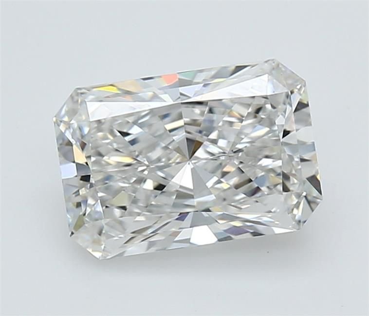 2.72ct F VVS2 Rare Carat Ideal Cut Radiant Lab Grown Diamond