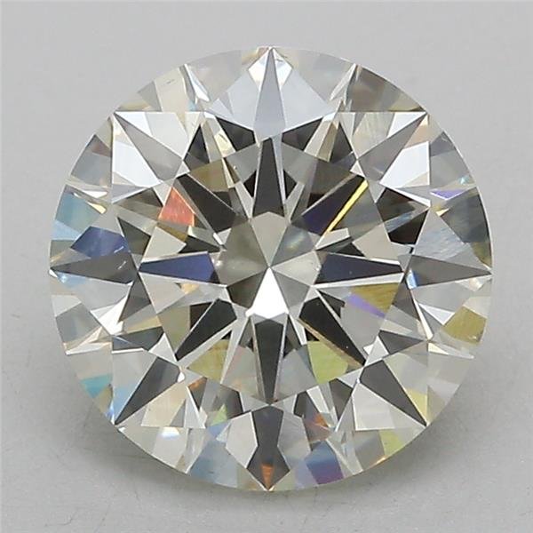 3.02ct J VS2 Excellent Cut Round Lab Grown Diamond