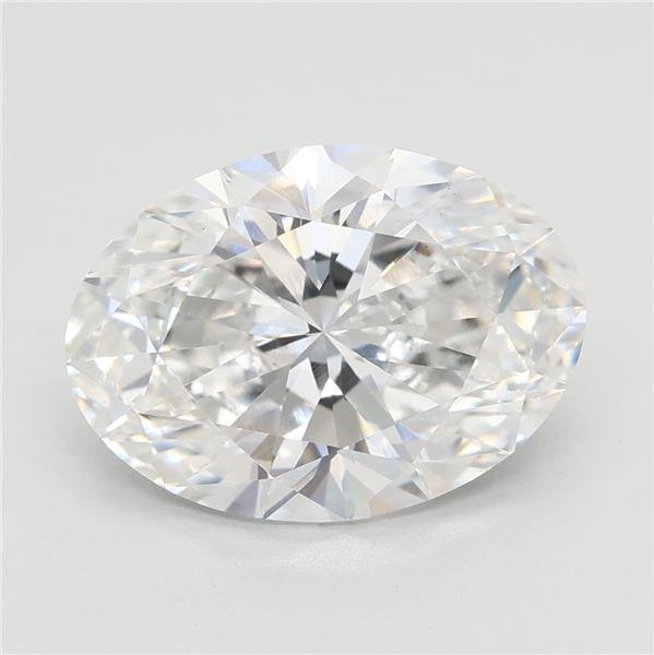3.06ct F VS1 Rare Carat Ideal Cut Oval Lab Grown Diamond