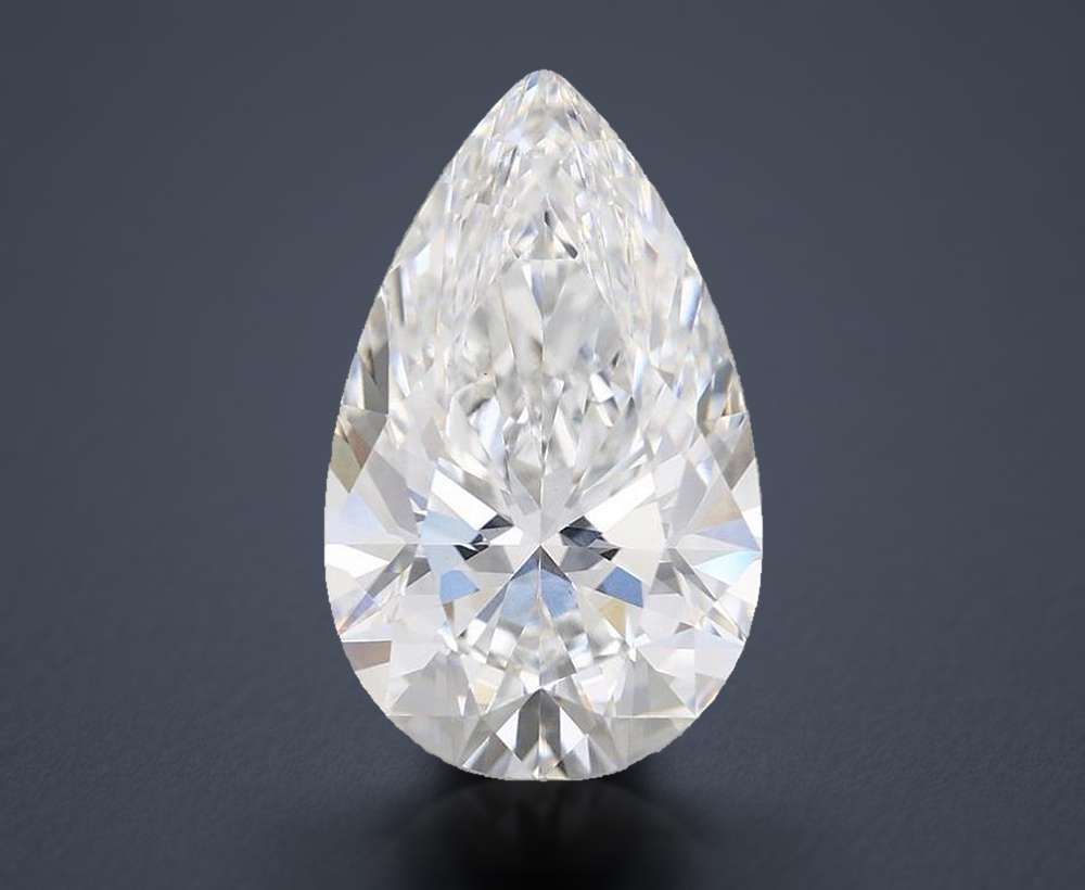 5.63 Carat Pear Lab Diamond