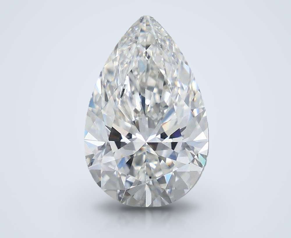 4.48 Carat Pear Lab Diamond