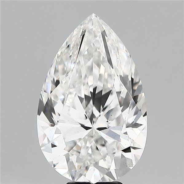 8.05ct F VS2 Rare Carat Ideal Cut Pear Lab Grown Diamond