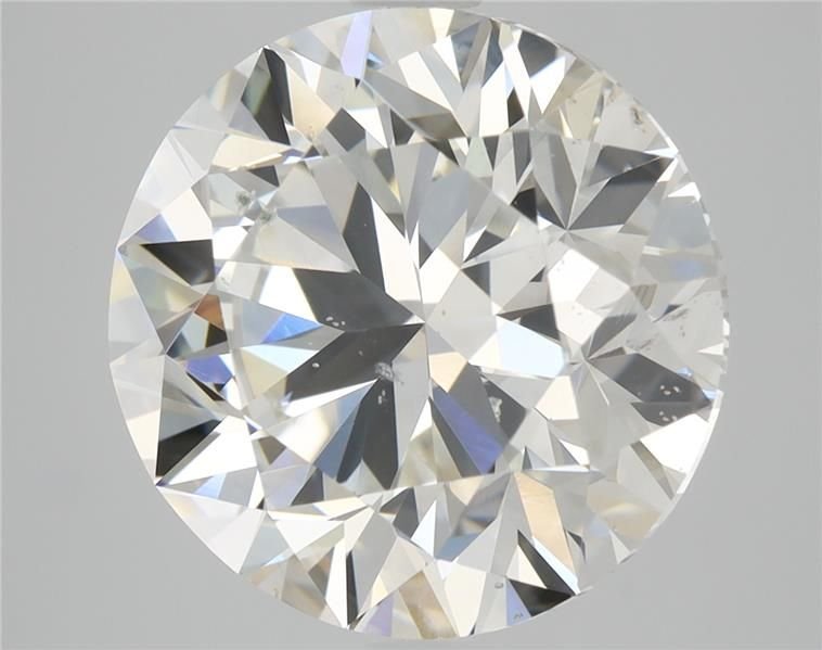 4.01ct J SI2 Very Good Cut Round Diamond