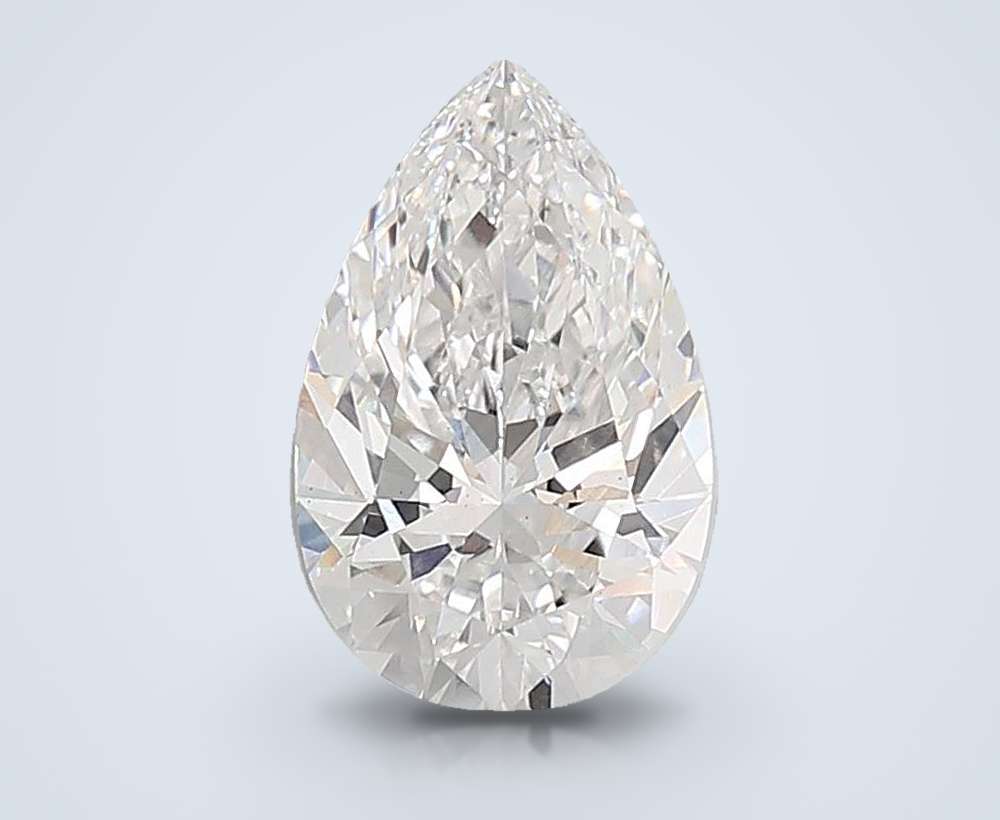 6.07 Carat Pear Lab Diamond