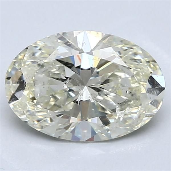 2.05ct K SI2 Rare Carat Ideal Cut Oval Diamond