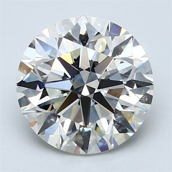 2.66ct J VS2 Rare Carat Ideal Cut Round Diamond