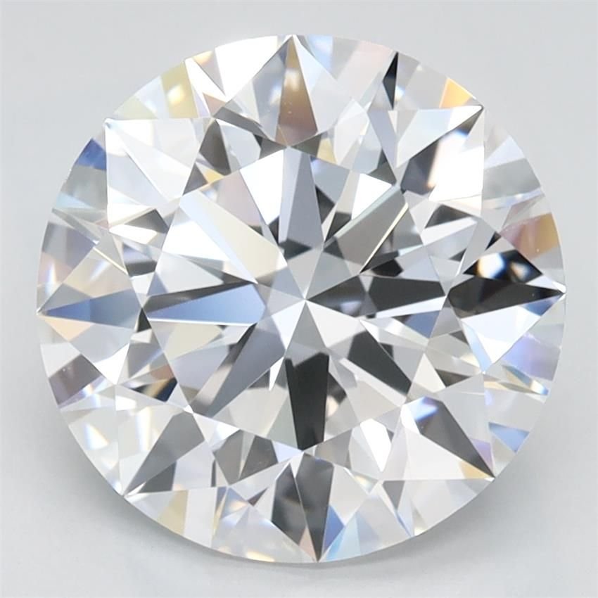 3.09ct D IF Rare Carat Ideal Cut Round Lab Grown Diamond