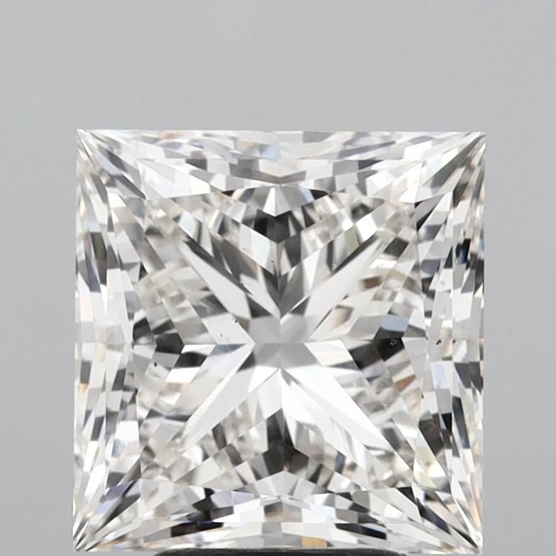 5.05ct H VS2 Rare Carat Ideal Cut Princess Lab Grown Diamond