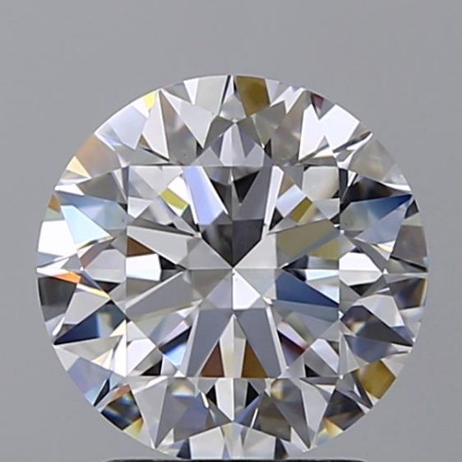 2.07ct E VS2 Rare Carat Ideal Cut Round Diamond