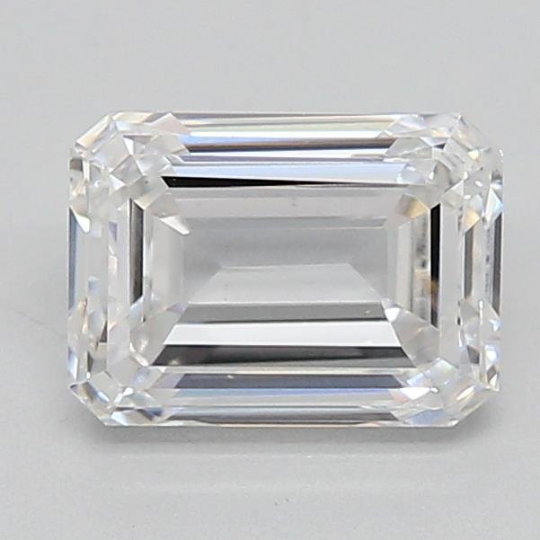 0.92ct F VVS2 Very Good Cut Emerald Lab Grown Diamond