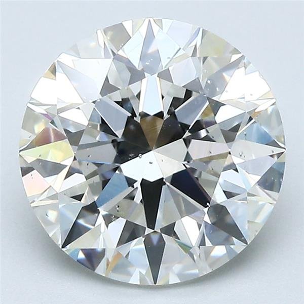 3.27ct H SI1 Rare Carat Ideal Cut Round Diamond