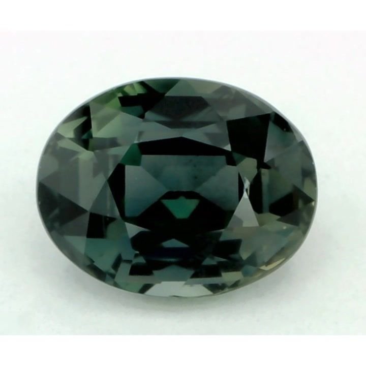 1.06 Carat Green Oval Sapphire