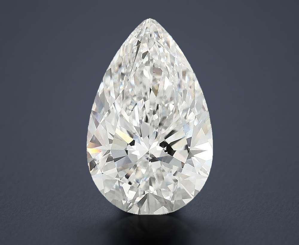 6.02 Carat Pear Lab Diamond