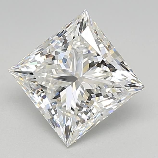 2.42ct F VS2 Rare Carat Ideal Cut Princess Lab Grown Diamond