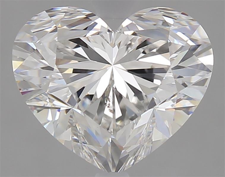 2.57ct F SI1 Rare Carat Ideal Cut Heart Diamond