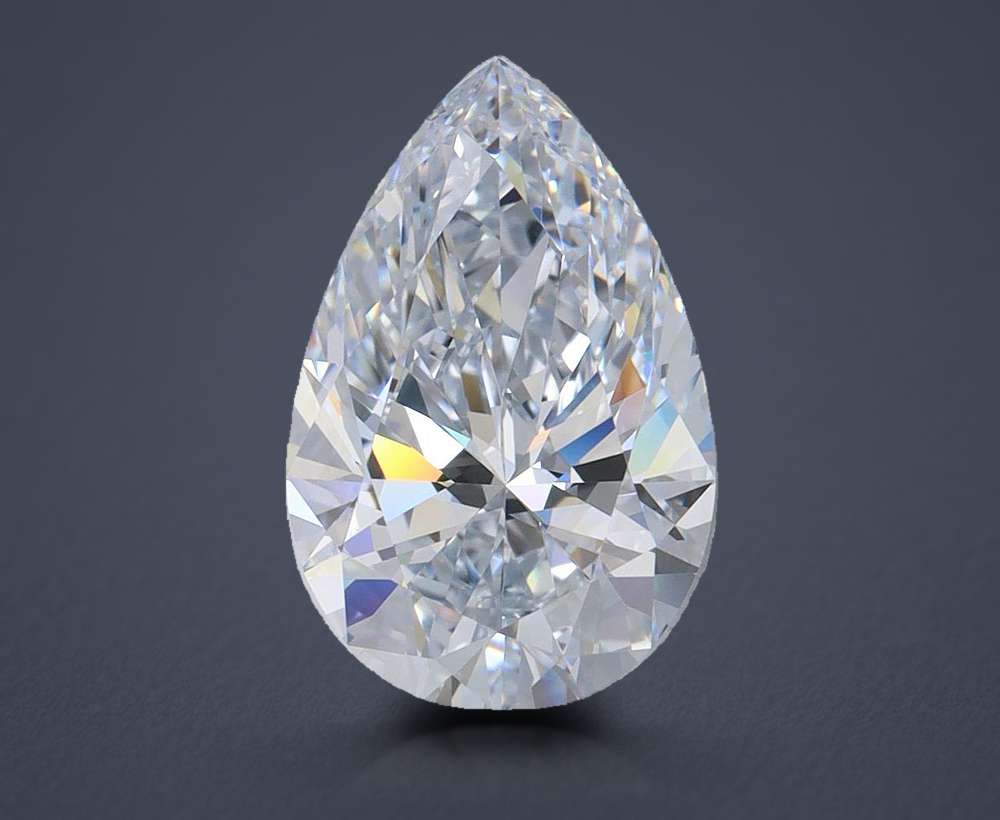 2.96 Carat Pear Lab Diamond