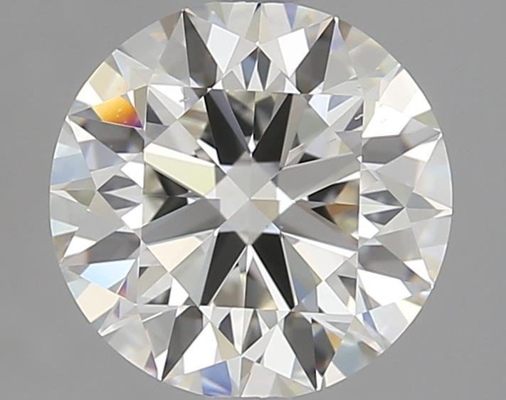 2.10ct H VS2 Rare Carat Ideal Cut Round Diamond