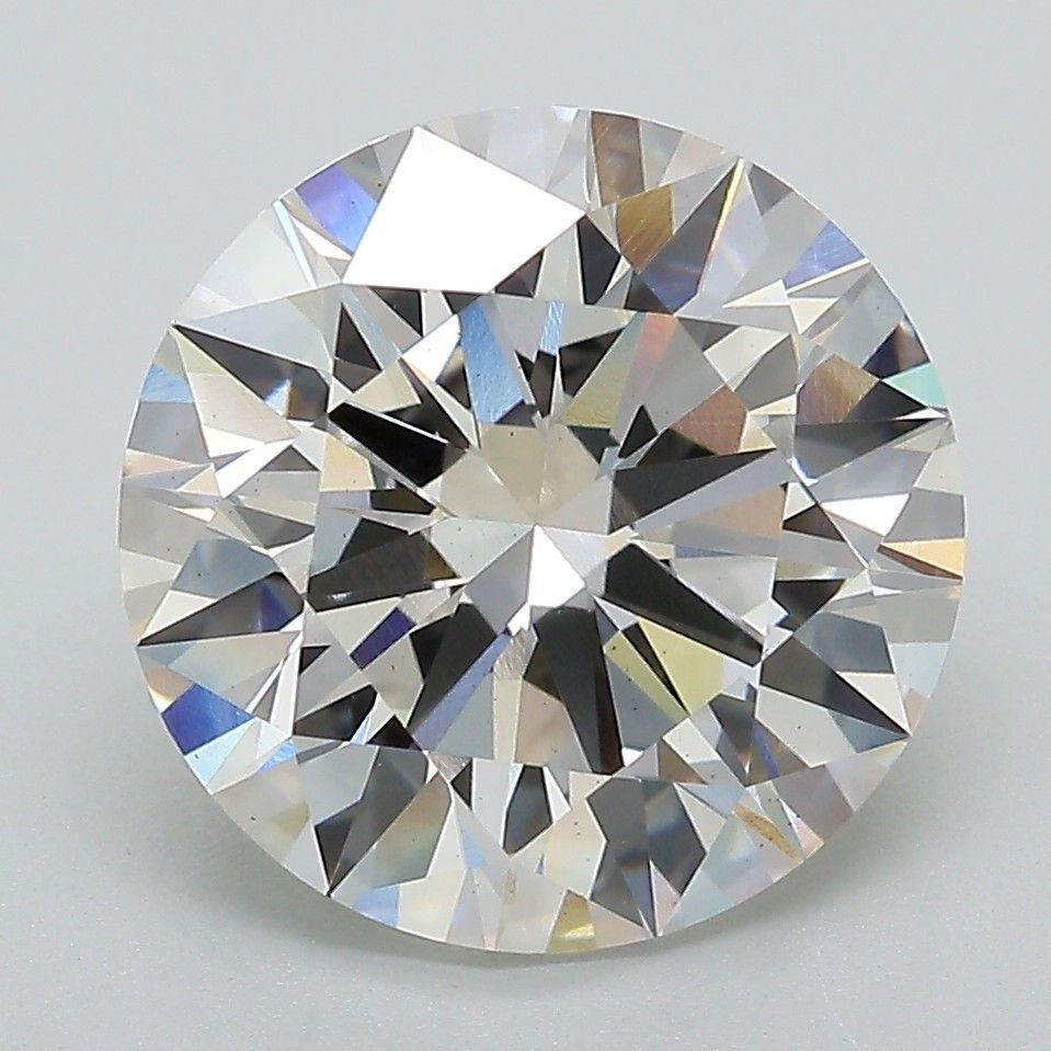 4.88ct F VS2 Rare Carat Ideal Cut Round Lab Grown Diamond