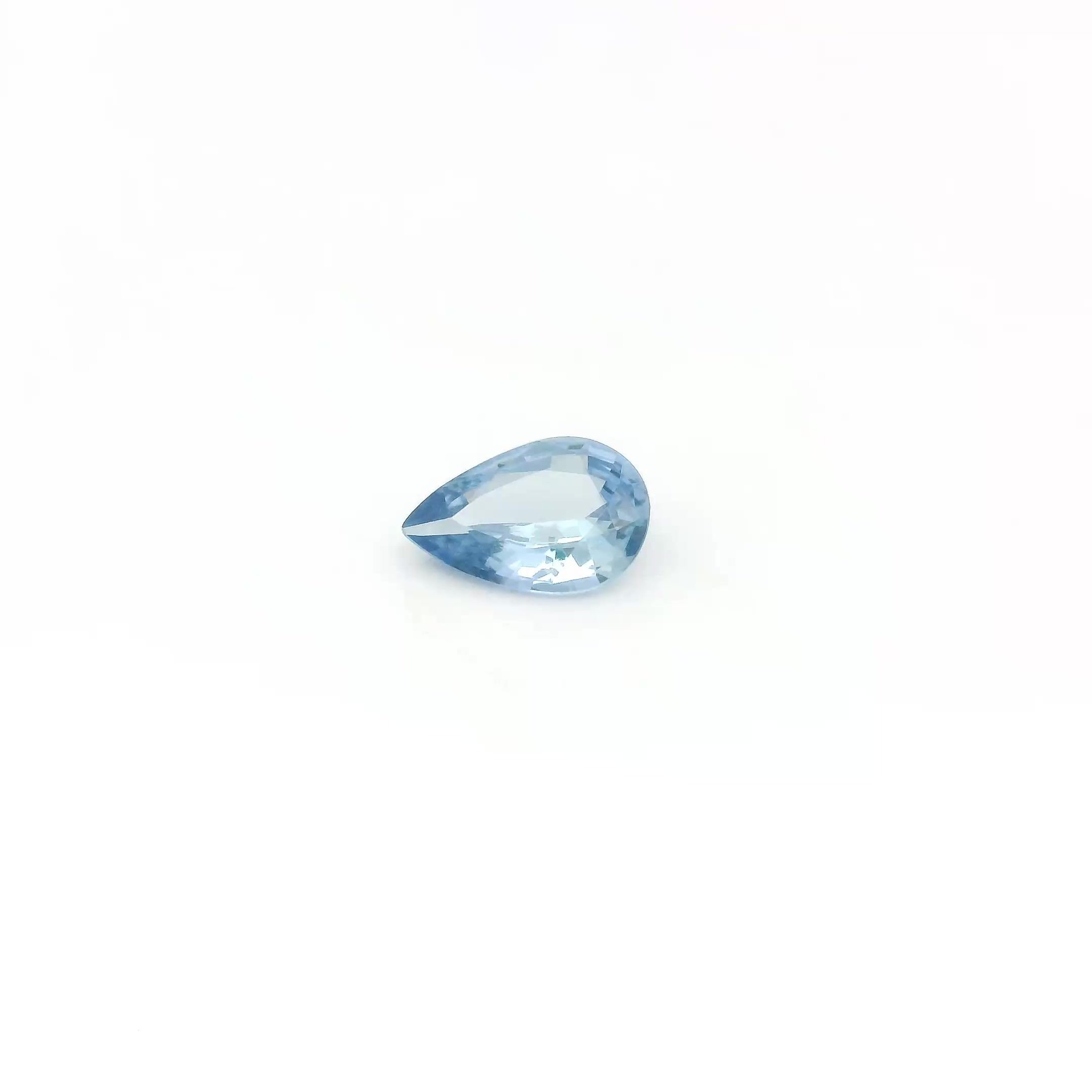 0.34 Carat Light Blue Pear Sapphire