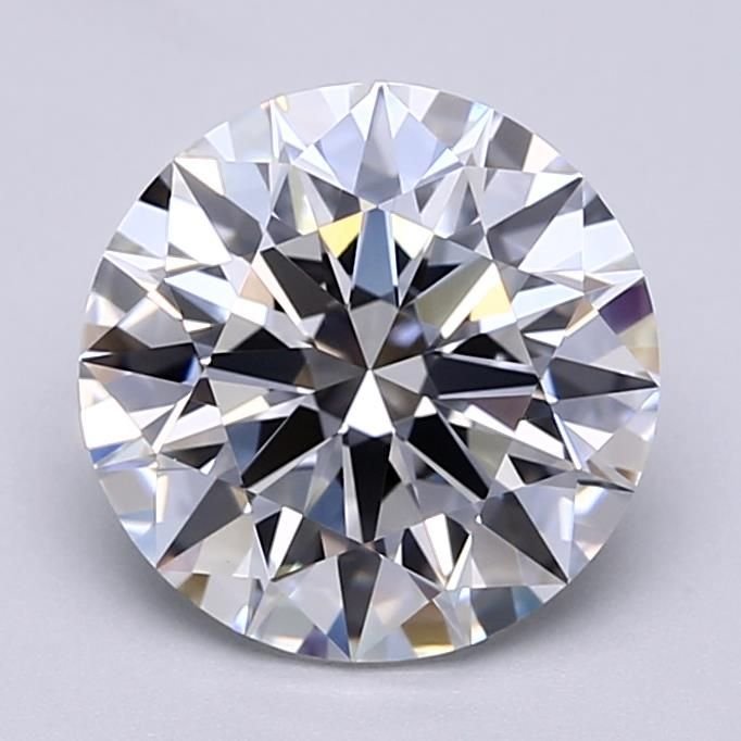 3.31ct E VVS2 Rare Carat Ideal Cut Round Lab Grown Diamond