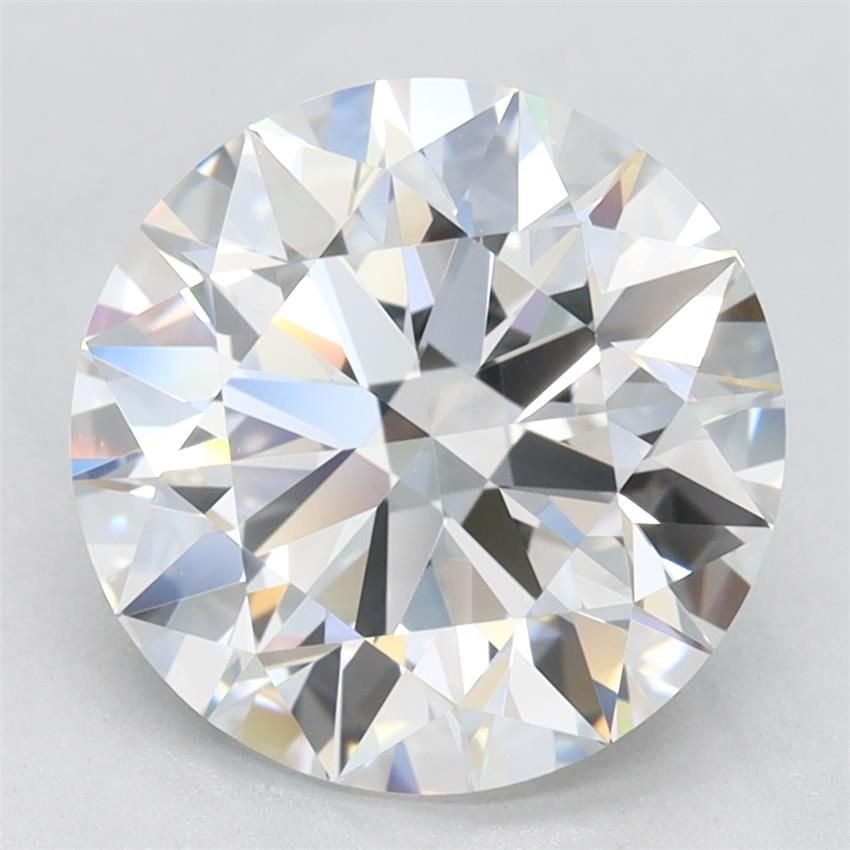 3.08ct E IF Rare Carat Ideal Cut Round Lab Grown Diamond