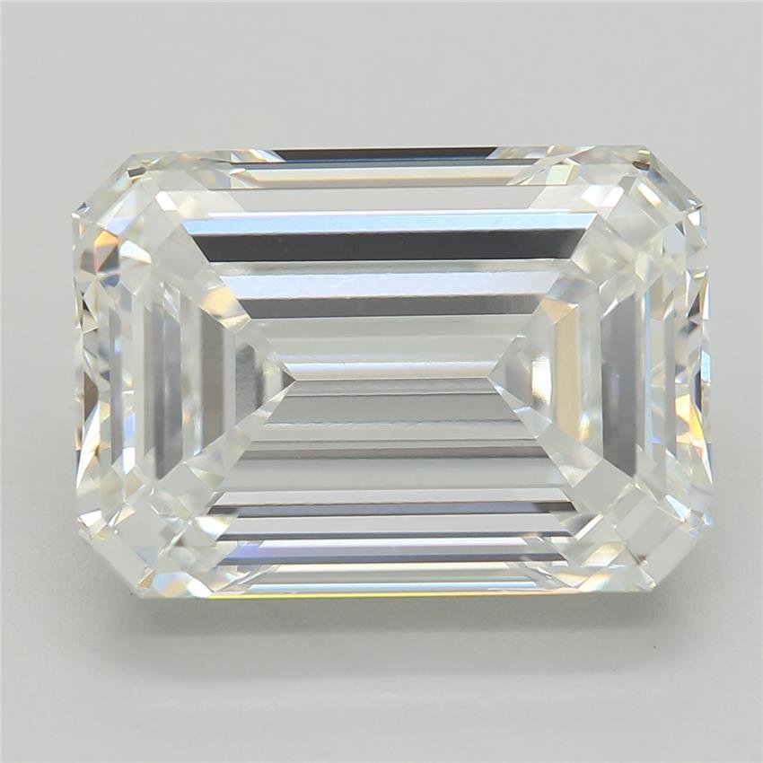 6.22ct F VVS2 Rare Carat Ideal Cut Emerald Lab Grown Diamond