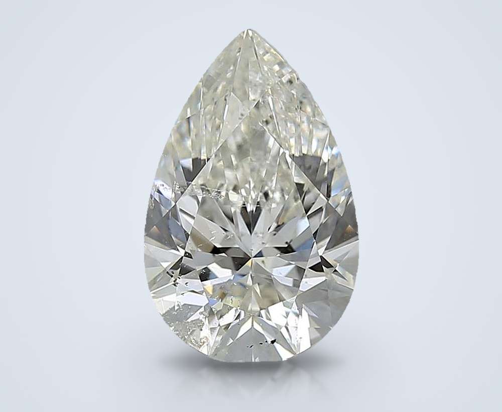 4.05 Carat Pear Natural Diamond